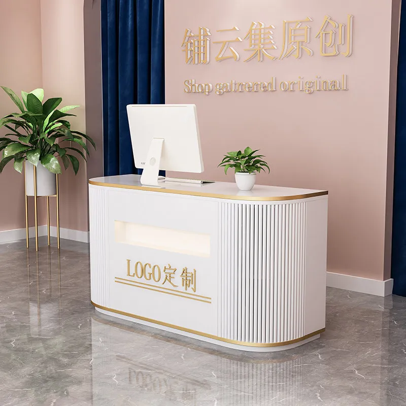 European Restaurant Reception Desks Aesthetic Modern Cheap Creative Reception Desks Save Space Comptoire Accueil Home Design