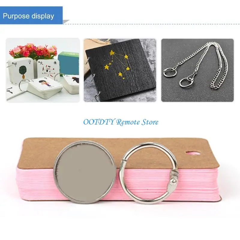 20 Pcs Book Rings Binder Rings Metal Loose Leaf Connectors Rings for Paper