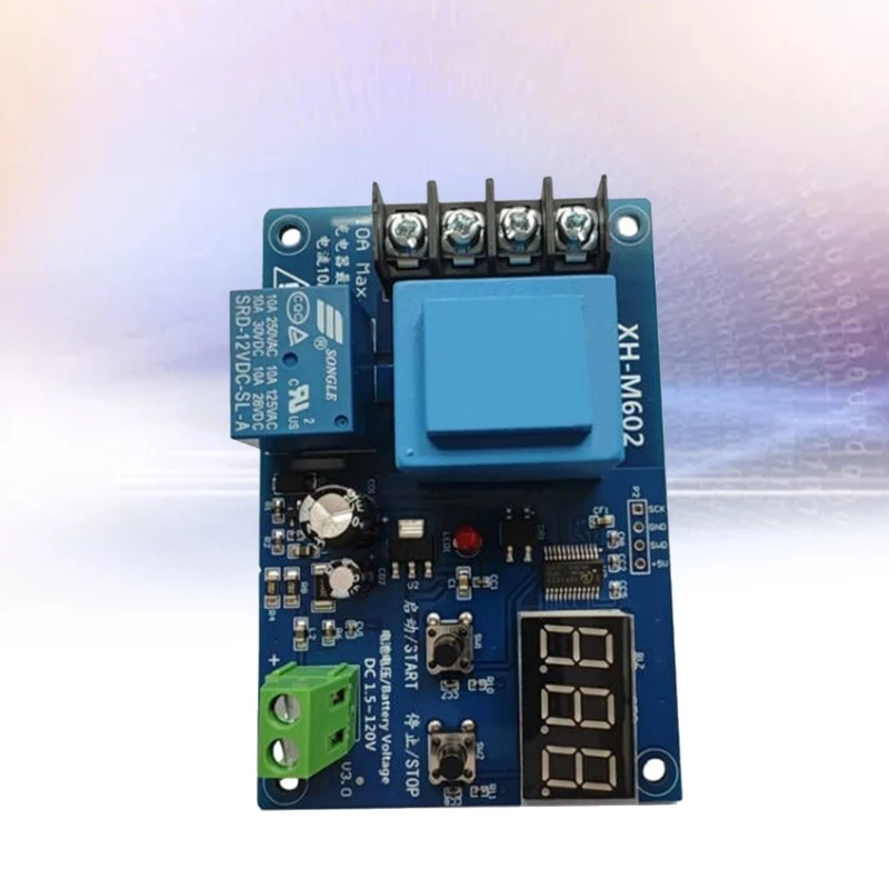 XH-M602 Battery Module Digital Display AC220V Lithium Storage Battery Charging Control Board for 3.7-120V DropShipping