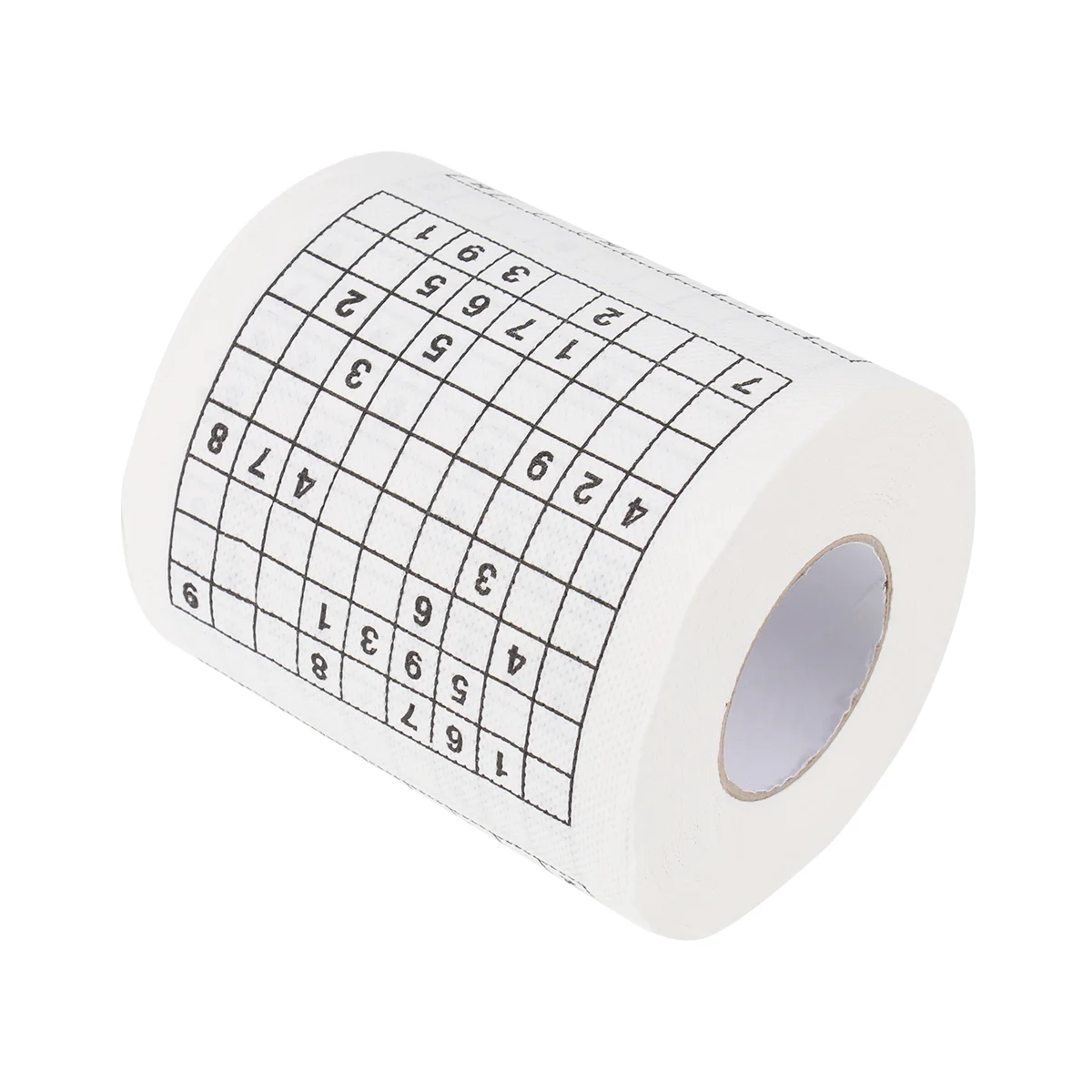 Rollo de papel higiénico con estampado de Sudoku creativo, papel de baño divertido, rollo de papel impreso