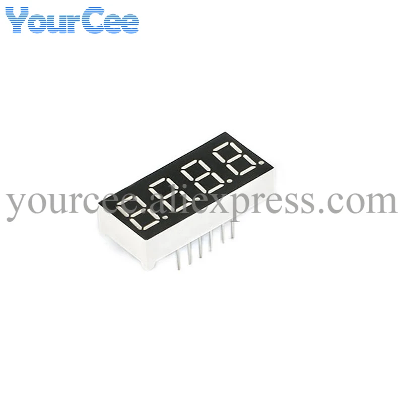 2pcs 0.8inch LED Display 7 Segment 1 Bit/2 Bit/3 Bit/4 Bit Clock Digit Digital Tube Red Common Cathode / Anode Digital 0.8 inch