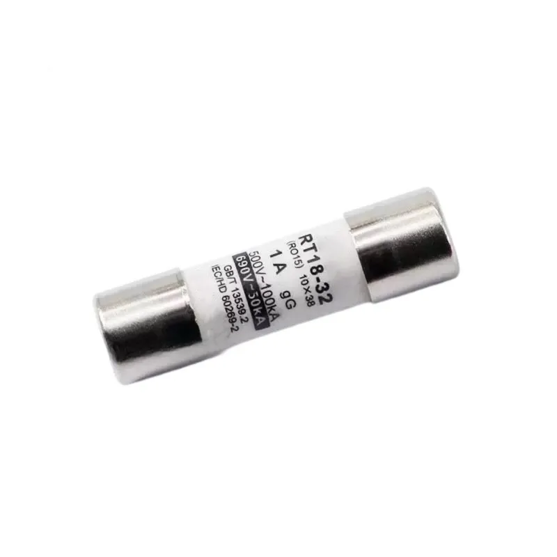 AS60-GG Cylindrical Fuses(1A)- High Breaking Capacity 100Ka, 5Pcs Pack 10X38mm- Ideal For Industrial Automotive Applications