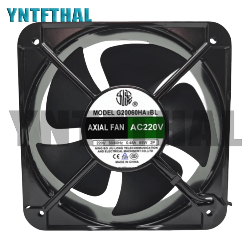 

G20060HA2BL Well Tested 200 * 200 * 60MM Square Cooler 220V 65W 0.48A 2Wires Fan