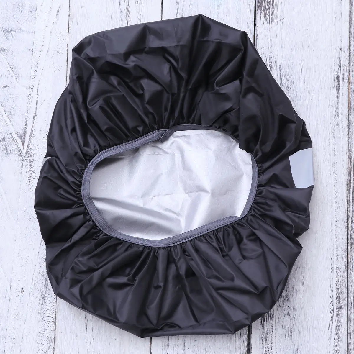Backpack Rain Cover Waterproof Bag Cover Black Size Xs Tear Resistant Elastic Opening Reflective Stripe for Hiking Camping