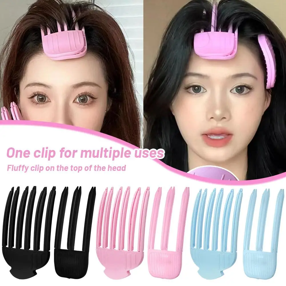 

1/2Pcs Simple Fluffy Hair Roots Clips No Heat High Vertex Hair Curler Styling Fluffiness Women Men Volume Wind Sculpting Comb