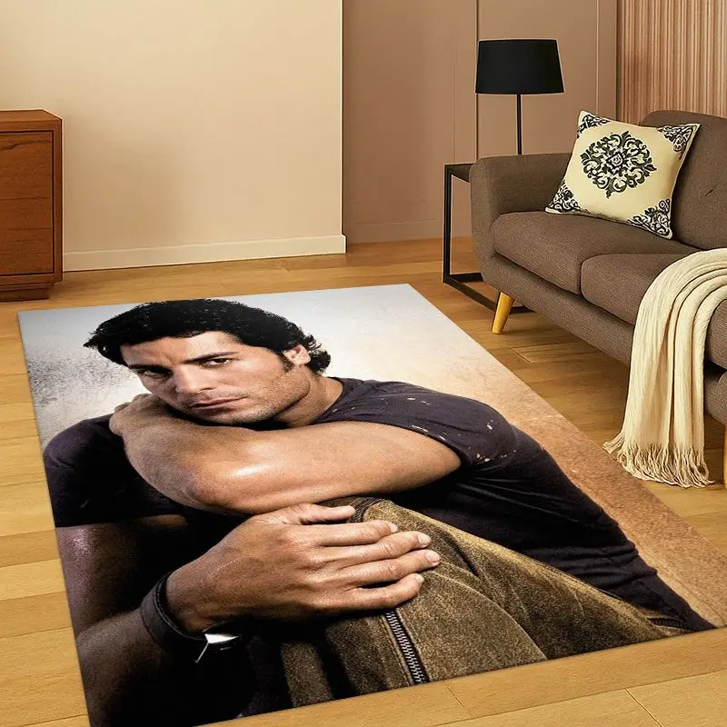 Latin Pop Chayanne Puerto Rican Living Room Non-Slip Area Rug Soft Carpet for Bedroom  Playroom Sofa,Home Decor Doormat Gift