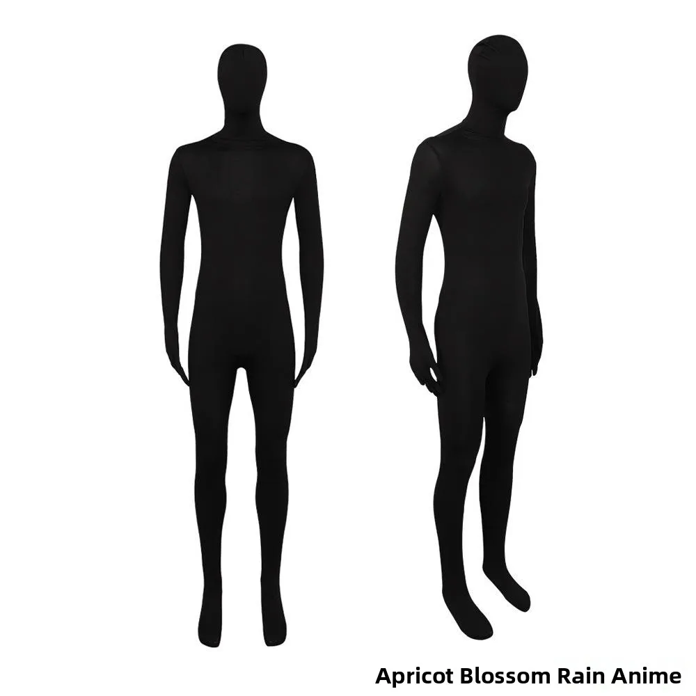 Halloween Cosplay Ninja Enge Kleidung Unsichtbarer Bla Man Bühnenanzug Verstecktes Kostüm Damen Ethnisches Bühnenkostüm