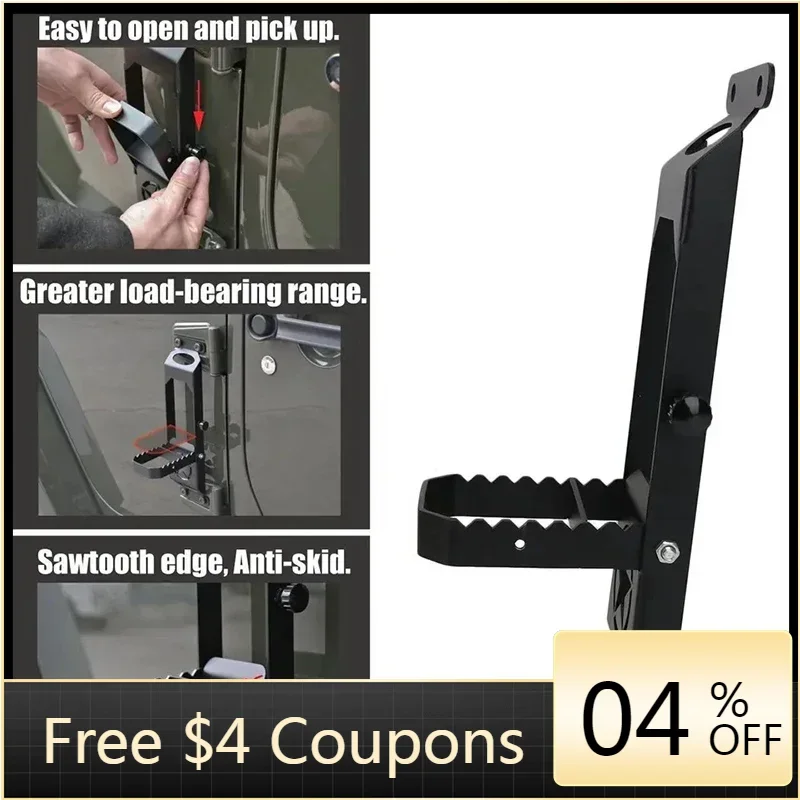 

BR Wrangler Jk Accessories Wrangler Footrest Wrangler Climbing Ladder Door Footrest JK Side Ladder For Jeep Wrangle Jk 2007-201