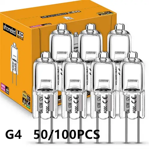 50/100PCS G4 12V 10W 20W 50W Eco Lampadine Alogene Capsula Lampada A LED Lampadina Perline Inserite Lampada di Cristallo Lampadina Alogena All'ingrosso 2 #