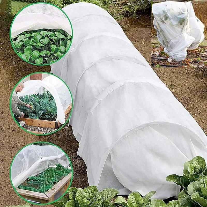 Plant Covers Freeze Protection Garden Netting Anti-freeze Protective Net Cloth Greenhouse Row Cover for Vegetable Fruits Crops