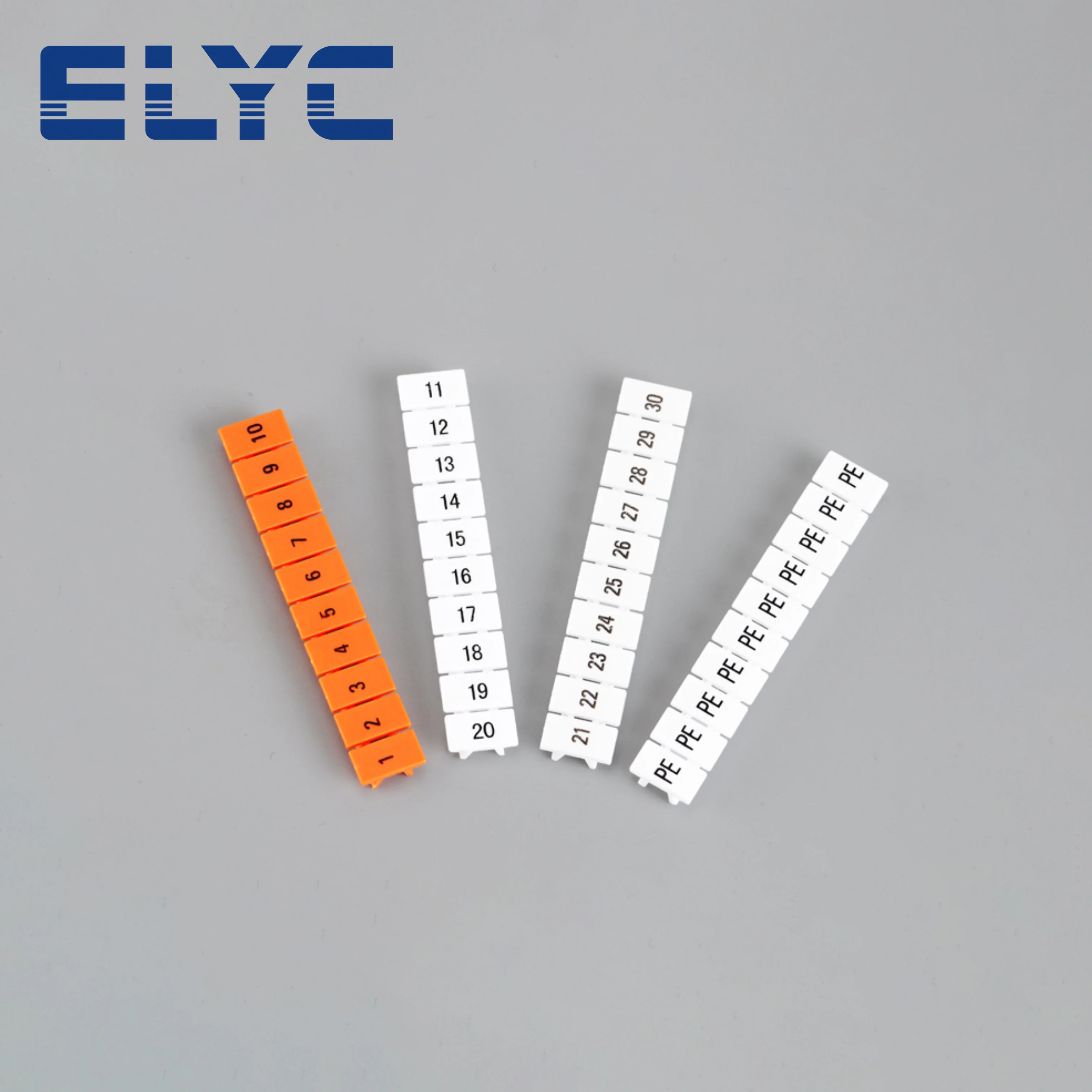 100 pièces ZB6 pour UK2.5B UK5N PT4 ST4 UKK/UKKB5 DIKD1.5 numéro blanc DIN Rail bornier accessoires UK Zack bandes de marquage ZB 6