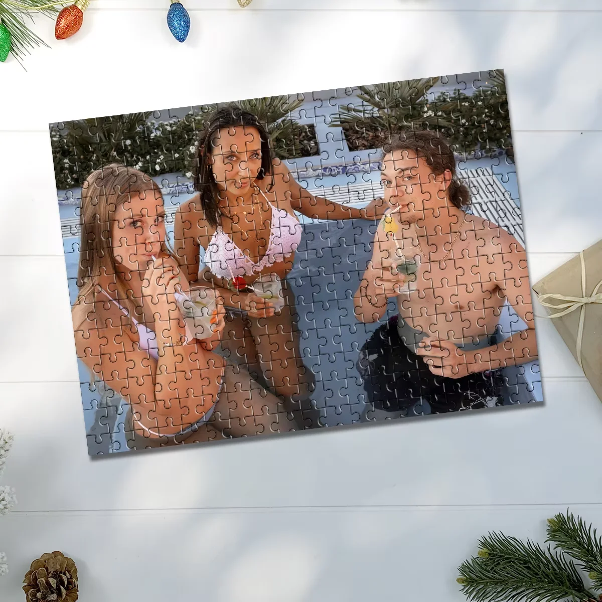 98/300/500/1000 قطعة لغز صور مخصص شخصي صور الحفلات هدية فريدة للأب والأم وعيد الأم #1