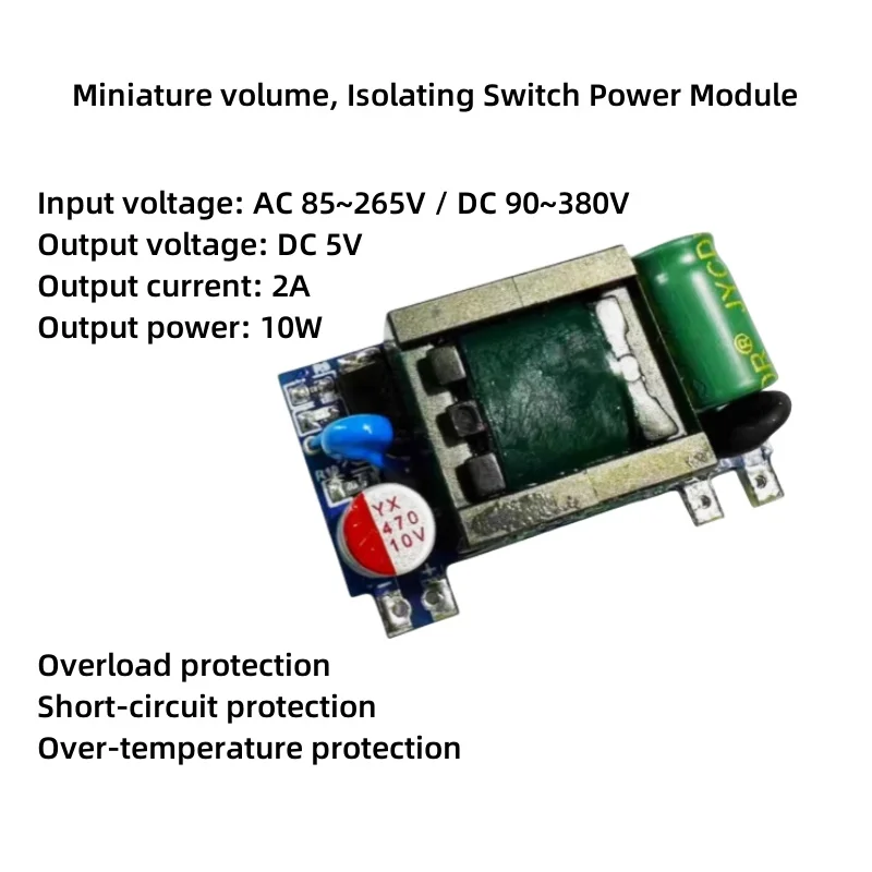 

220V to 5V/2A 12V/1A 24V/0.5A Isolated Switching Power Supply Module Board Ultra thin Miniature AC/DC