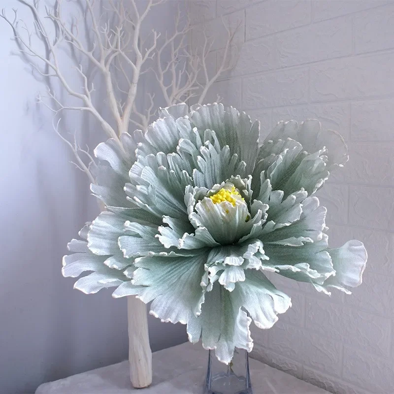 50CM Large Artificial Peony Flower Wedding Decoration Showcase Photography Studio Linen Flower Shopping Mall Festival Decoration