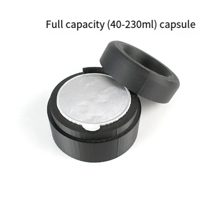 For Vertuo Series Capsule Kit  For Reusable Nespresso Pods With 50 Pcs Foil Seal Lids Holder  Cycle Fill Filter Cup