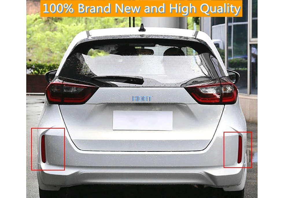 

For rear Fog light lamp and Carbon fibre cover left / right side for Honda FIT 2020 2021 Auto car motor parts