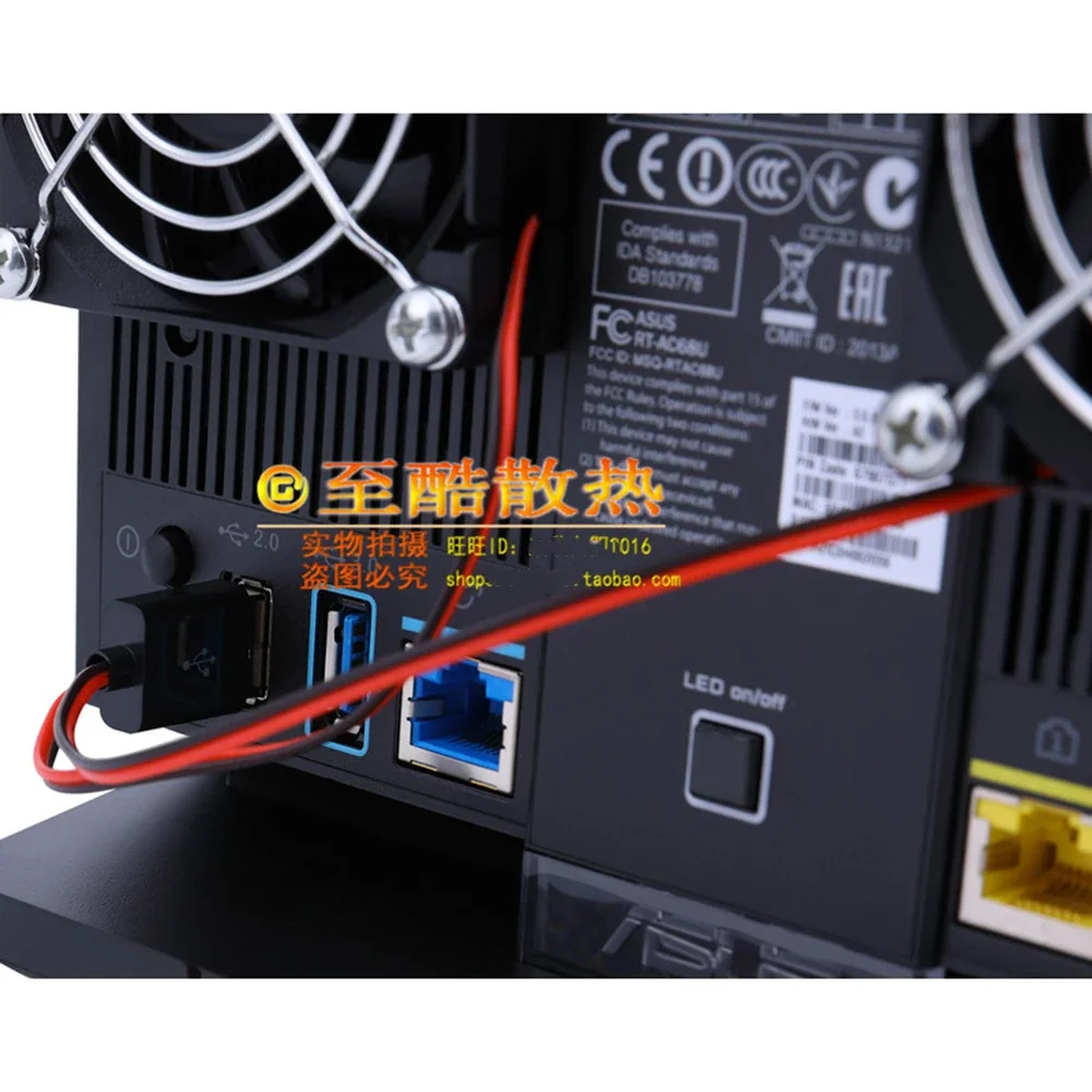 For ASUS RT-AC68U AC86U EX6200 Tengda AC15 router Cooling Fan USB Fan 70x70x15mm 5V 0.2A cooler