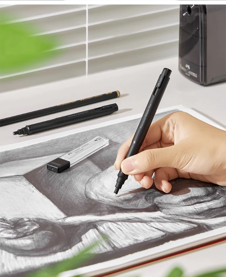 Faber-Castell Radiergummi, einziehbarer automatischer Bleistift, Gummi, hochpräziser Bleistift-Radiergummi, Korrekturwerkzeuge, Schule, Büro, Schreibwaren – Detail 18