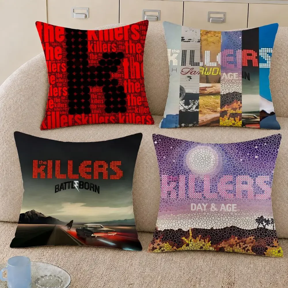 Band The Killers Indie Rock Hot Fuss Cushion Cover Decorative Pillowcase Soft Short Plush Cozy Durable Sofa Home Decor Items