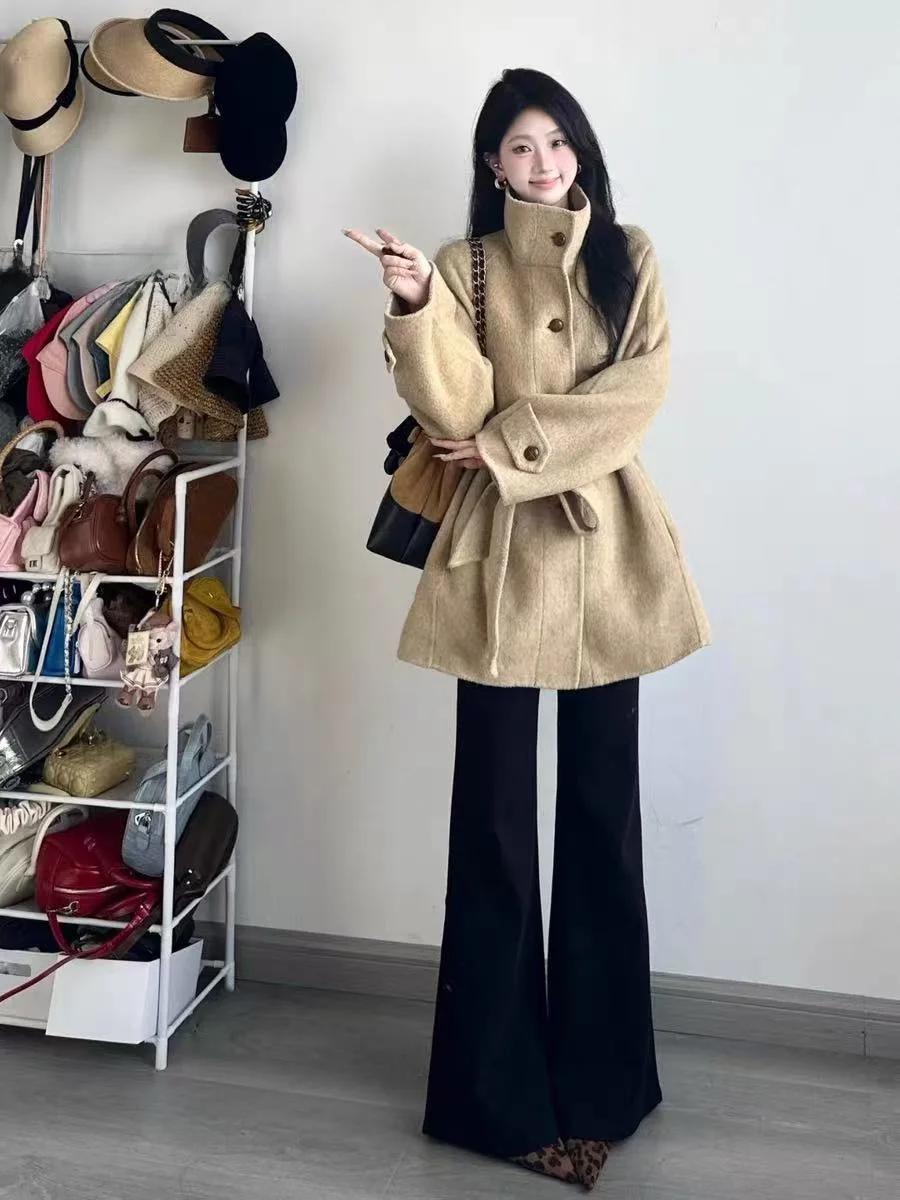 

Джинсы женские с высокой талией, расклешенные, прямого кроя, осенне-зимние, больших размеров, эластичные, повседневные, из хлопкового денима, утягивающие, буткат