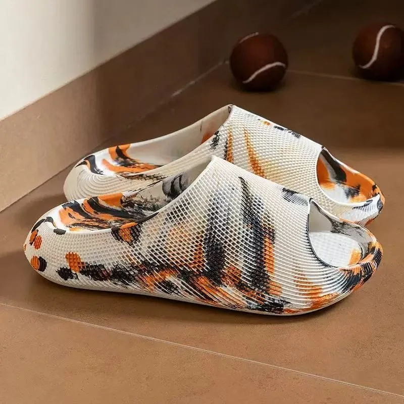 

Summer Outdoor EVA Single Band Slippers 3D Camouflage Pattern Six Colors Personalized Casual Indoor Home Slide Sandals