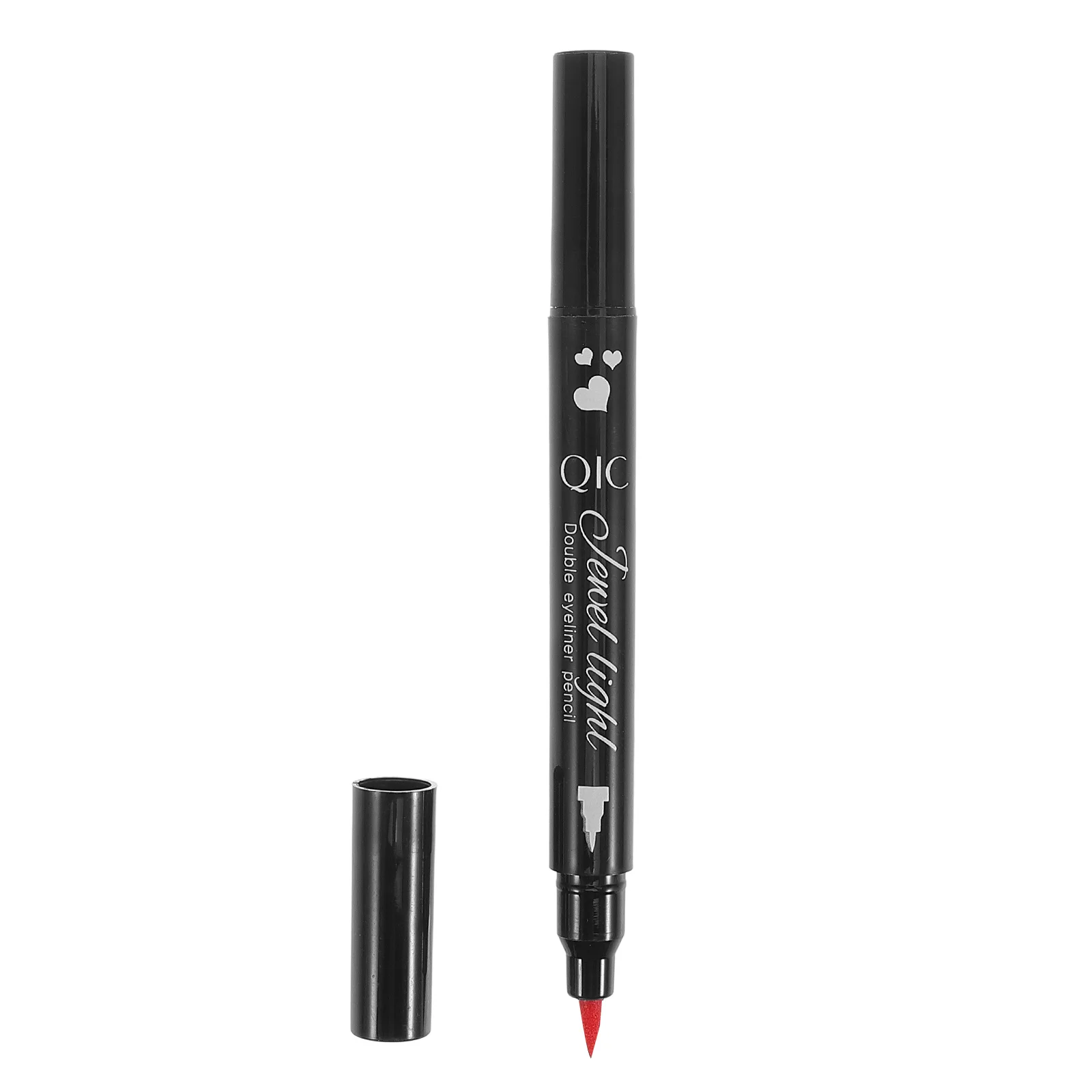 

Waterproof Red Liquid Eyeliner Pen Double Headed Smudge Proof Long Wearing Eye Liner Pencil with Unique Stamp Decoration for Eye