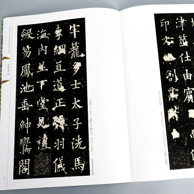 Chinese Regular Script Calligraphy Copybook HD Original Inscription Printing Calligraphy Works Collection Copy Appreciation Book