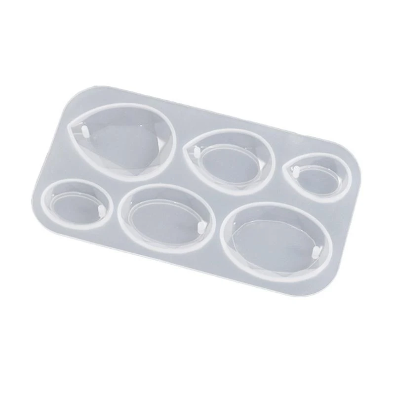 

Oval Teardrop Shapes Resin Mold Earring Pendant Silicone Mold for Jewelry Making