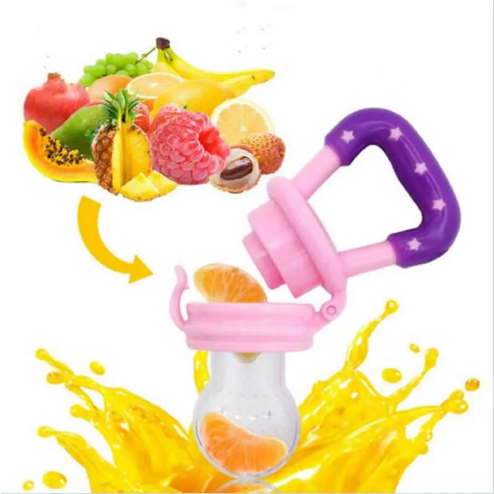 Baby Stars Bites Bitter pacifier Fruit Vegetable Food Bite With Nipples Bag Plastic Soother Feeding Device Feeder Baby Pacifier