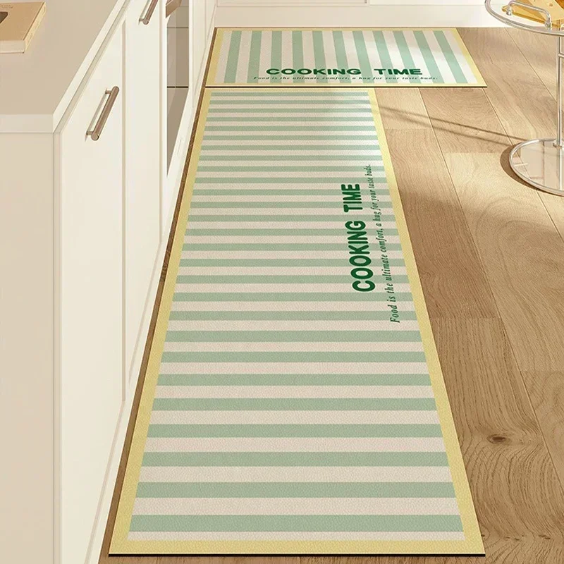 Carpet for Kitchen Floor Mat Pvc Leather Carpets Waterproof Non-slip Foot Mats Long Rug Pink Sweet Home Decoration Rugs 주방 카펫