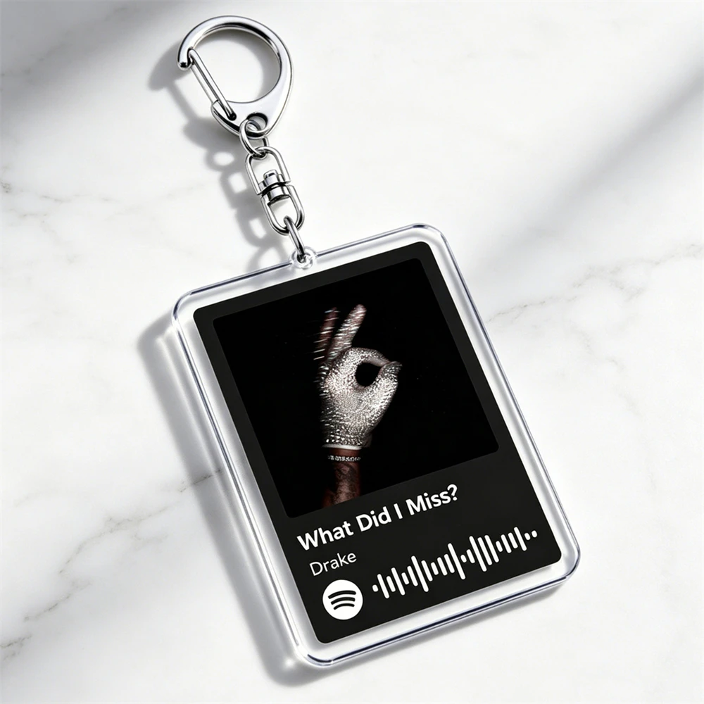 Trending Hip Hop Rap Music Keychains Janice STFU What Did I Miss ICEMAN Album Songs Keyings Jewelry Maverick Fans Friends Gifts