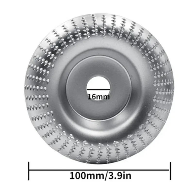 4 zoll 22mm Bohrung Runde Holz Winkel Schleifen Rad Abrasive Disc Winkel Grinder Hartmetall Beschichtung Gestaltung Schleifen Carving Rotary werkzeug