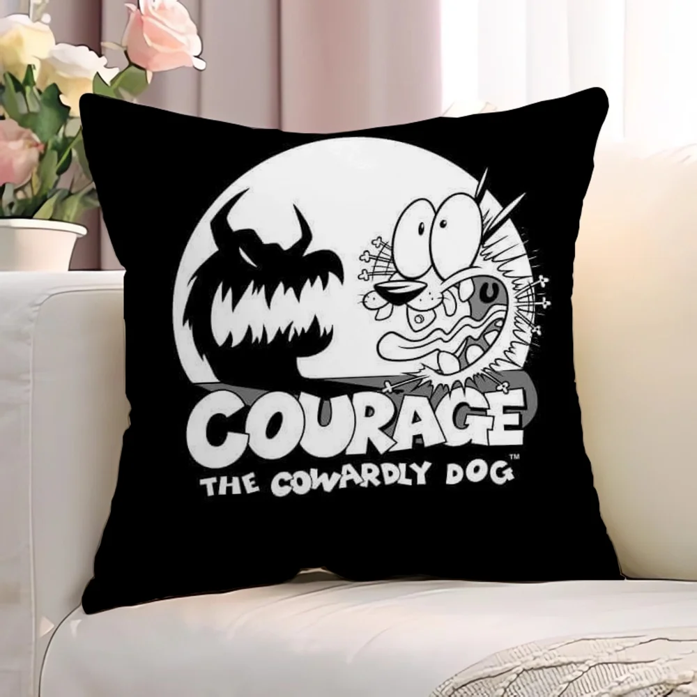 C-Courage the Cowardly Dog Home and Decoration Pilow Covers Personalized Gift Decorative Pillows for Sofa Cushions Cover Cushion