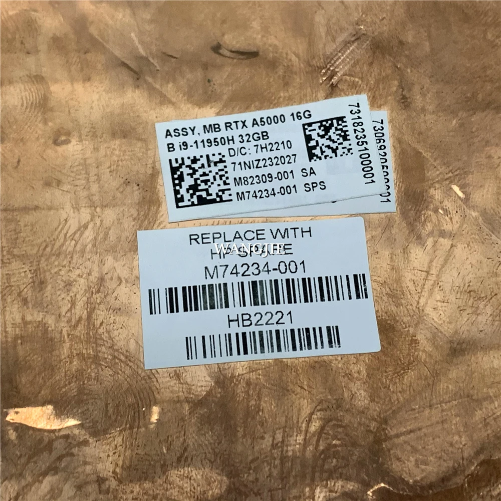 اللوحة الأم للكمبيوتر المحمول LA-K721P M74234-001 M74234-601 لـ HP Studio 15 G8 SRKT6 I9-11950H 32G QN20-E5-A1 RTXA5000 16GB 100% العمل