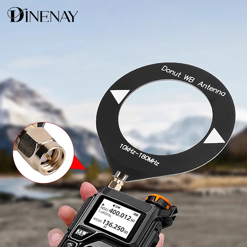 10kHz-180MHz Sweet Donut SW Shortwave/Medium Wave Antenna AM Reception Antenna Mini Loop Antenna Module