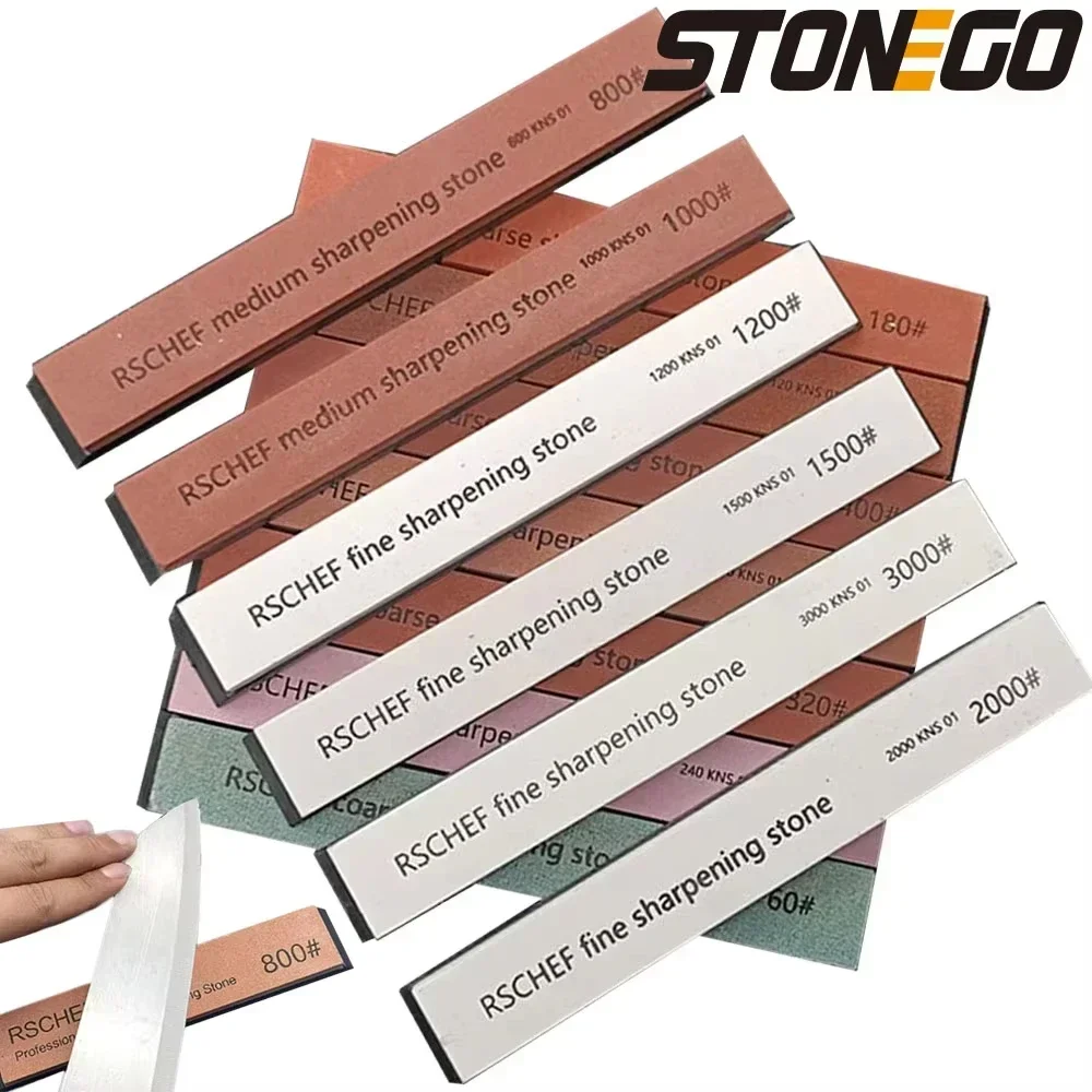 6PCS STONEGO Small Strips of Oil Stone High Mesh Pricing Knife Sharpener Grinding Stone Blade Sharpener Bars Grinder Set HOT