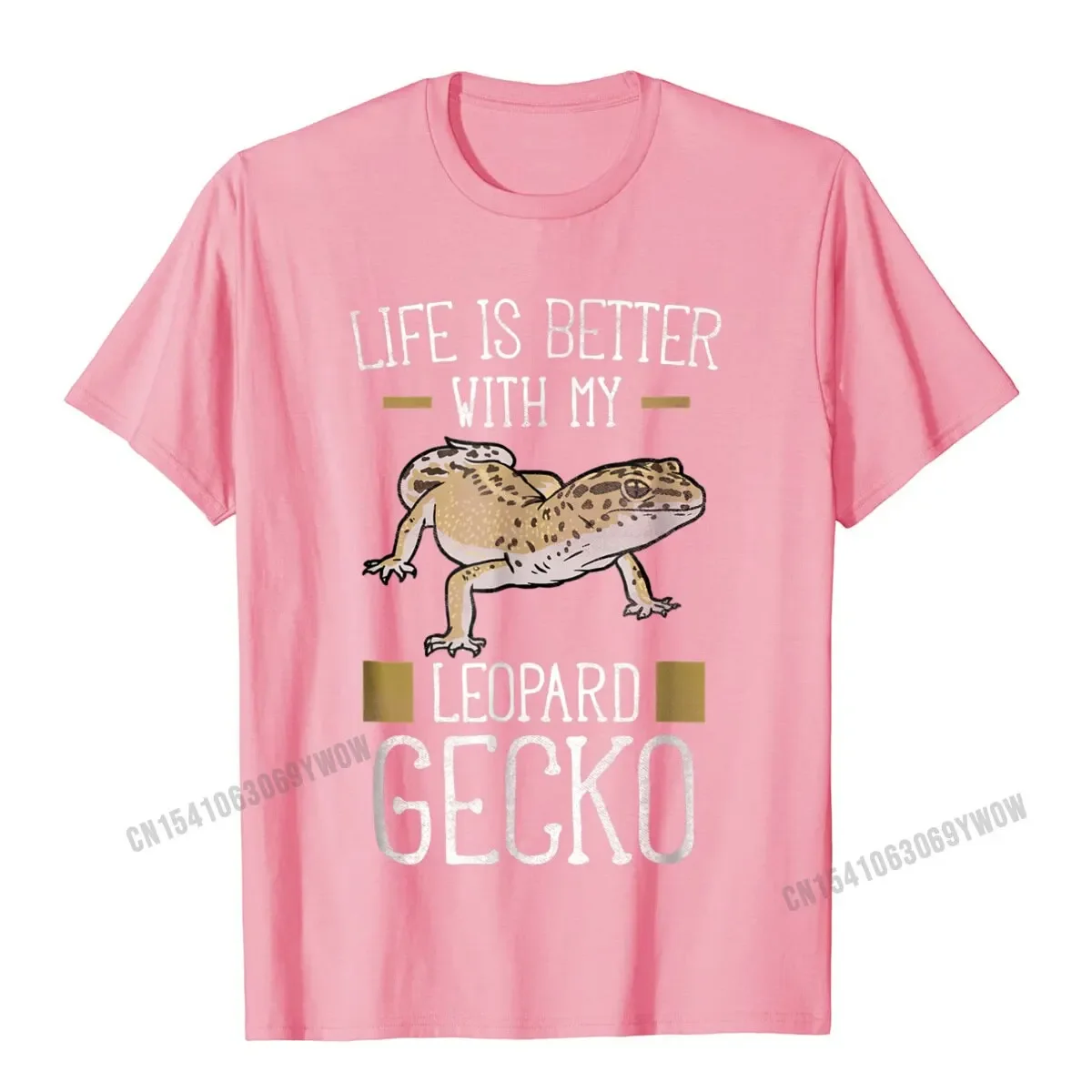 Life Is Better With My Leopard Gecko Shirt - Reptile Shirts Camisas Men Printed Top T-Shirts For Men Tees Summer Oversized