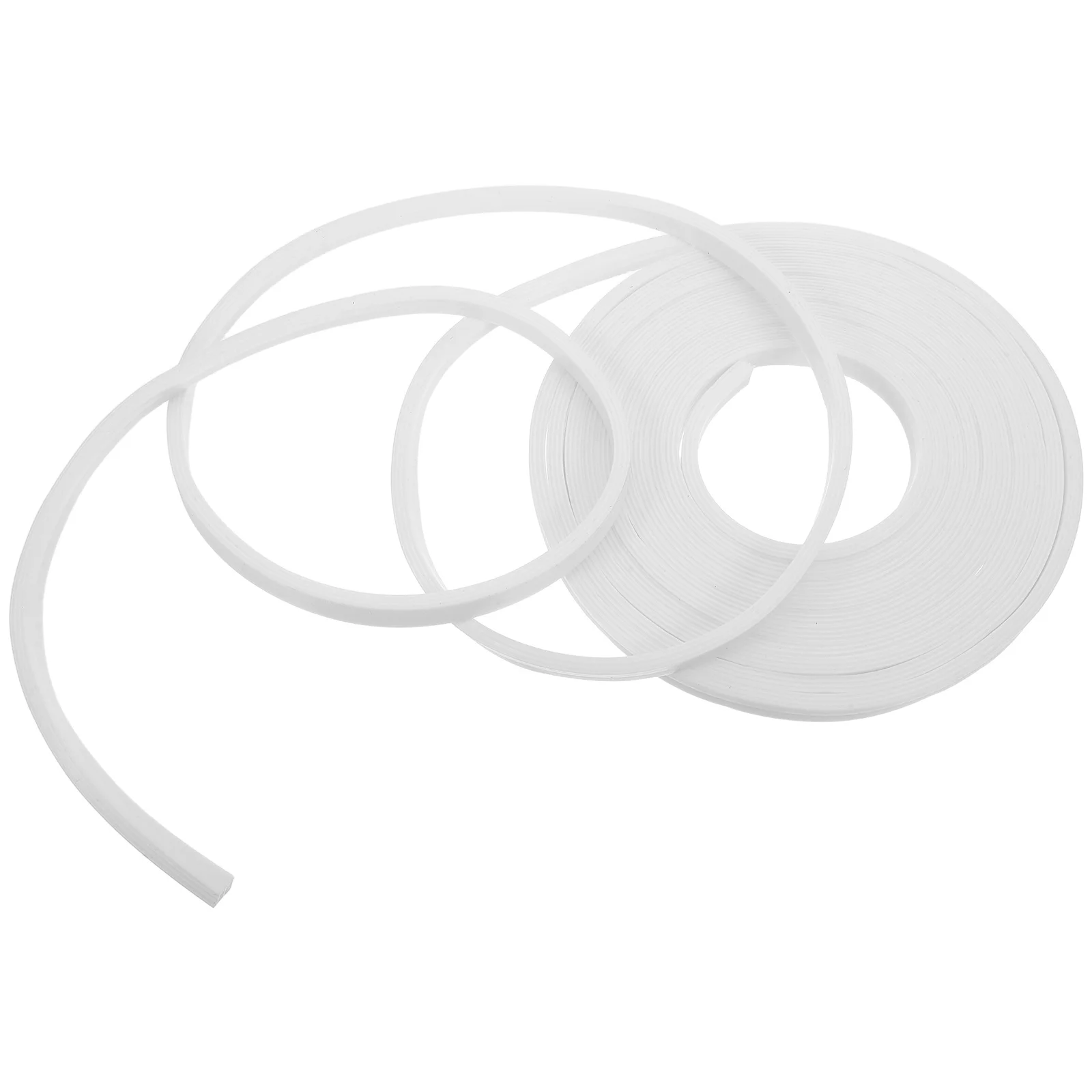 Silikonowa taśma uszczelniająca do lunchboxów, możliwość cięcia, 5 metrów, szczelna, zamienna uszczelka, hermetyczny pierścień do pojemników na żywność, do bento boxów i słoików.