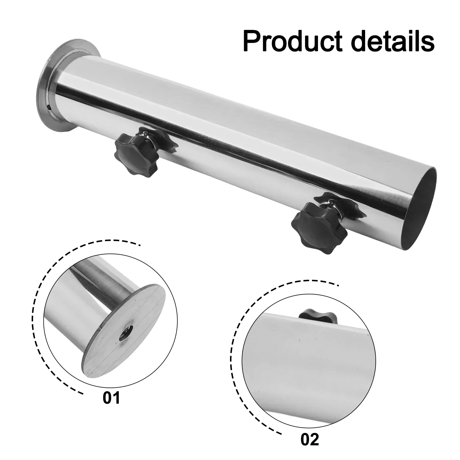 Granite Umbrella Base with Adjustable PVC Sleeves Designed for Stability in Windy Conditions and Various Outdoor Surfaces