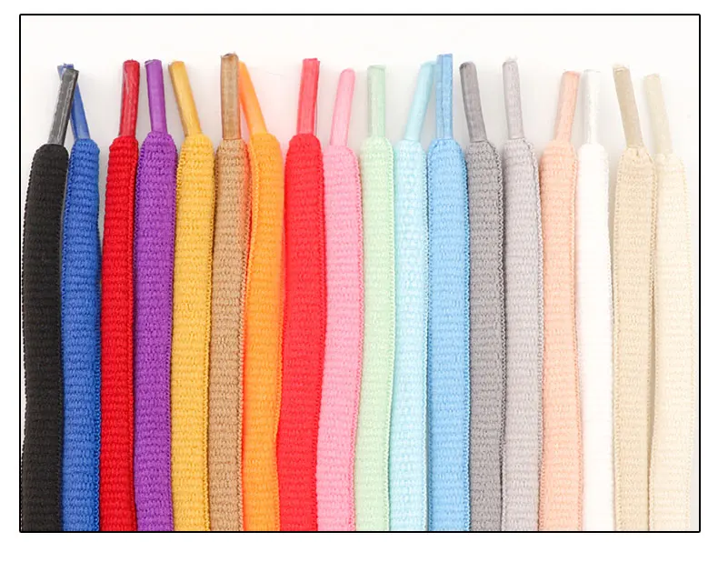 1 Pair Semicircle 9mm Bold Shoelaces High-top Low-top Sneakers Shoe Laces Sports Shoes High-quality Shoelace 18 Colors