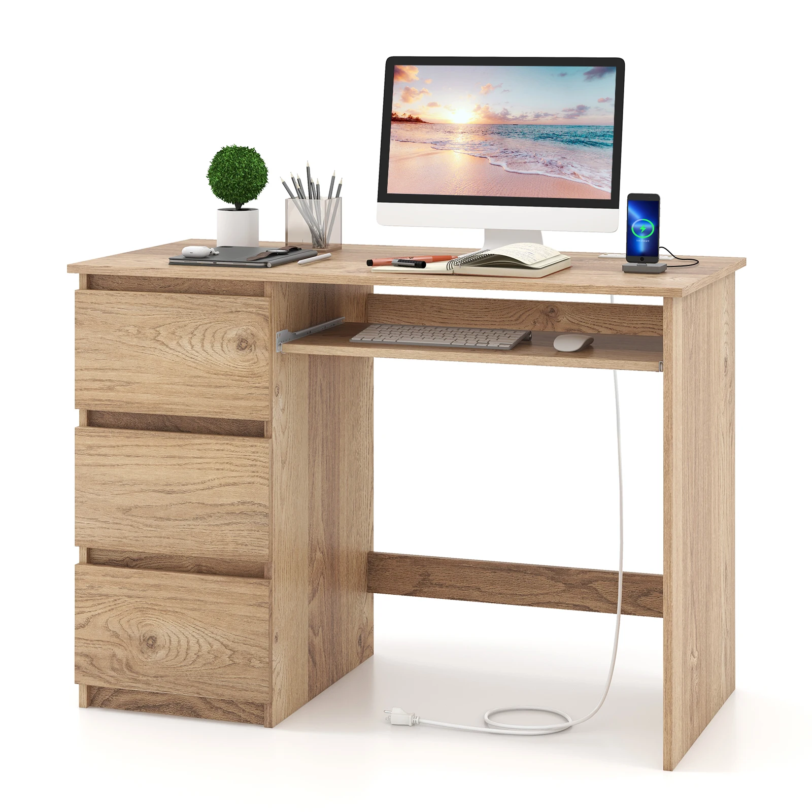 Computer Desk W/ Po…