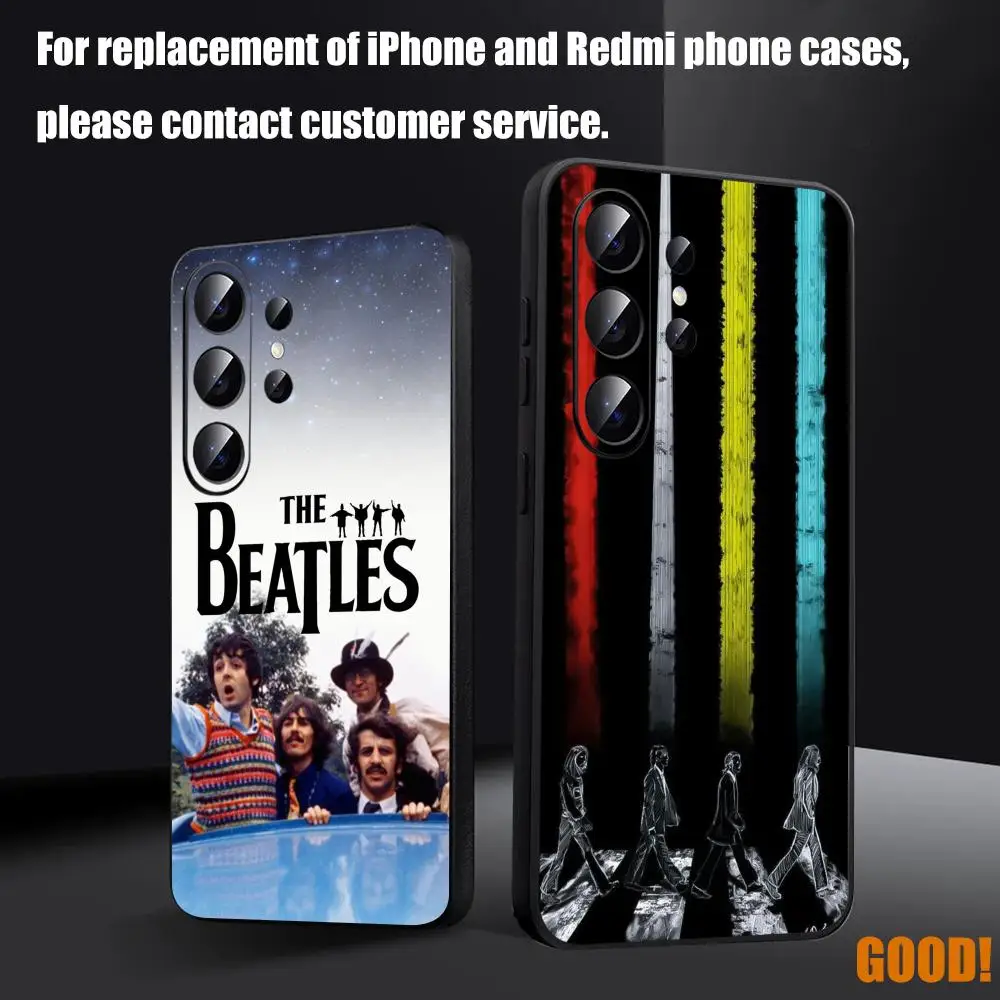 The Beatles Phone Case For Samsung Galaxy S26 S25 S24 S23 S22 S21 S20 Plus Ultra Fold A Soft Black