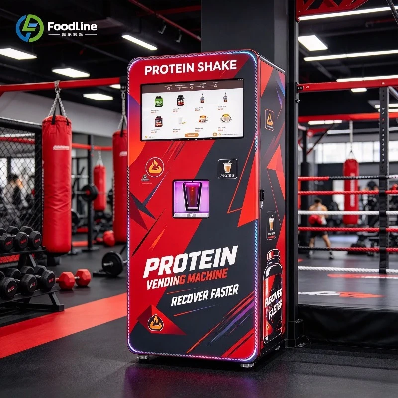 Stable Multi Flavor Mixing System for 24h Unattended Retail Site Protein Shake Vending Machine