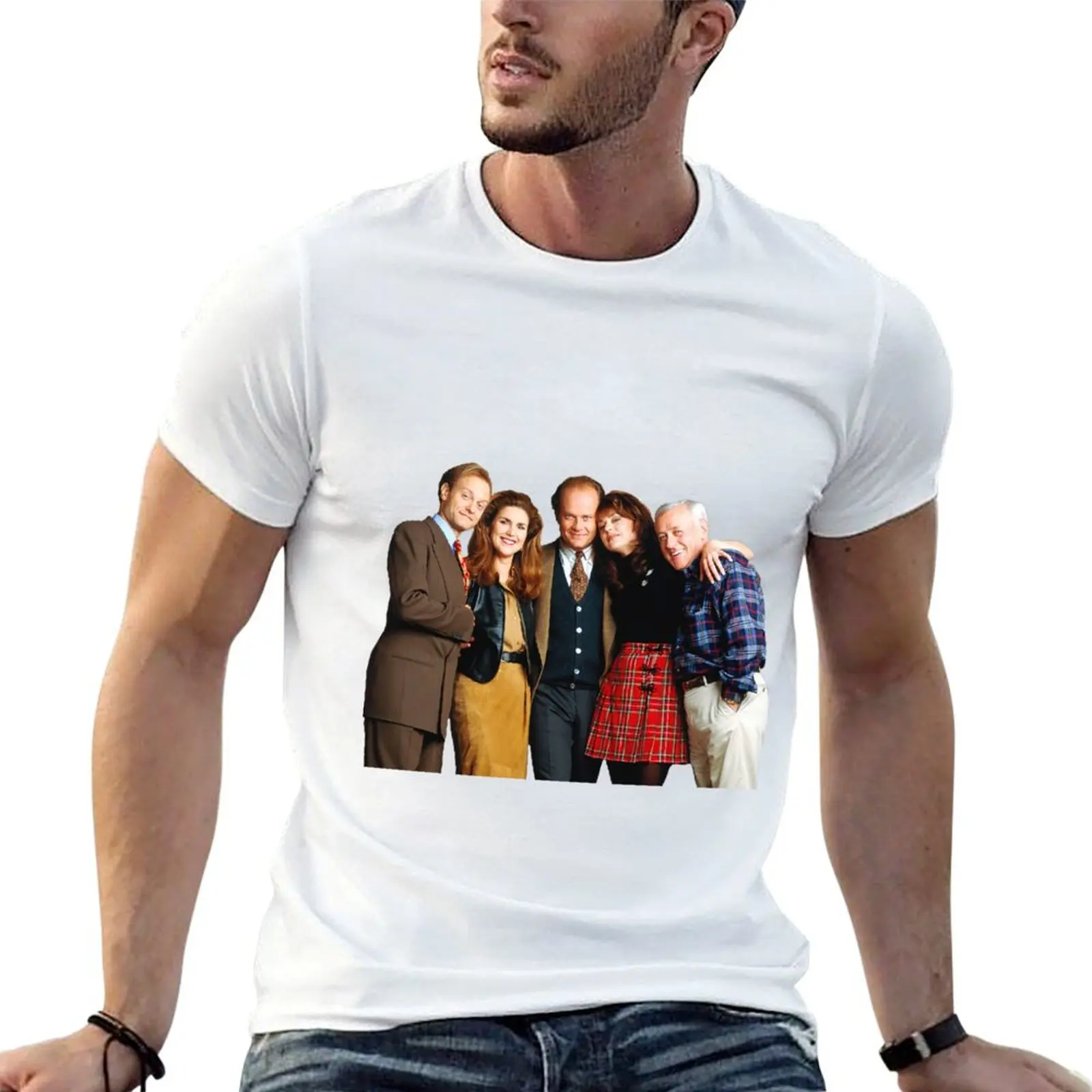 

Frasier - cast T-Shirt anime t shirts oversize t shirt man luxury T-Shirt