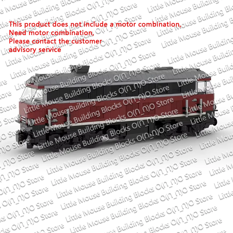 QWERT City Car Model MOC Building Bricks BR 218 Diesel Locomotive Modular Technology Children Holiday Gifts Assemble Toys Suit