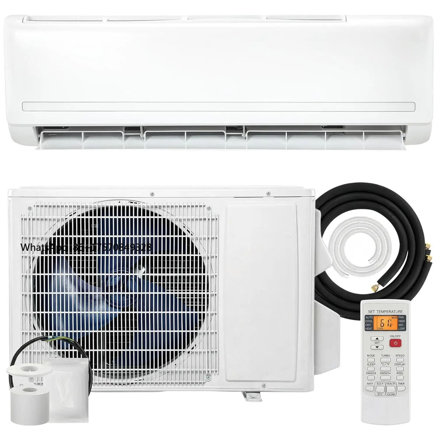 

18000 BTU Mini Split Air Conditioner and Heat Pump, 19 SEER2 230V Energy Efficient Ductless Inverter AC Unit Cools, Customized