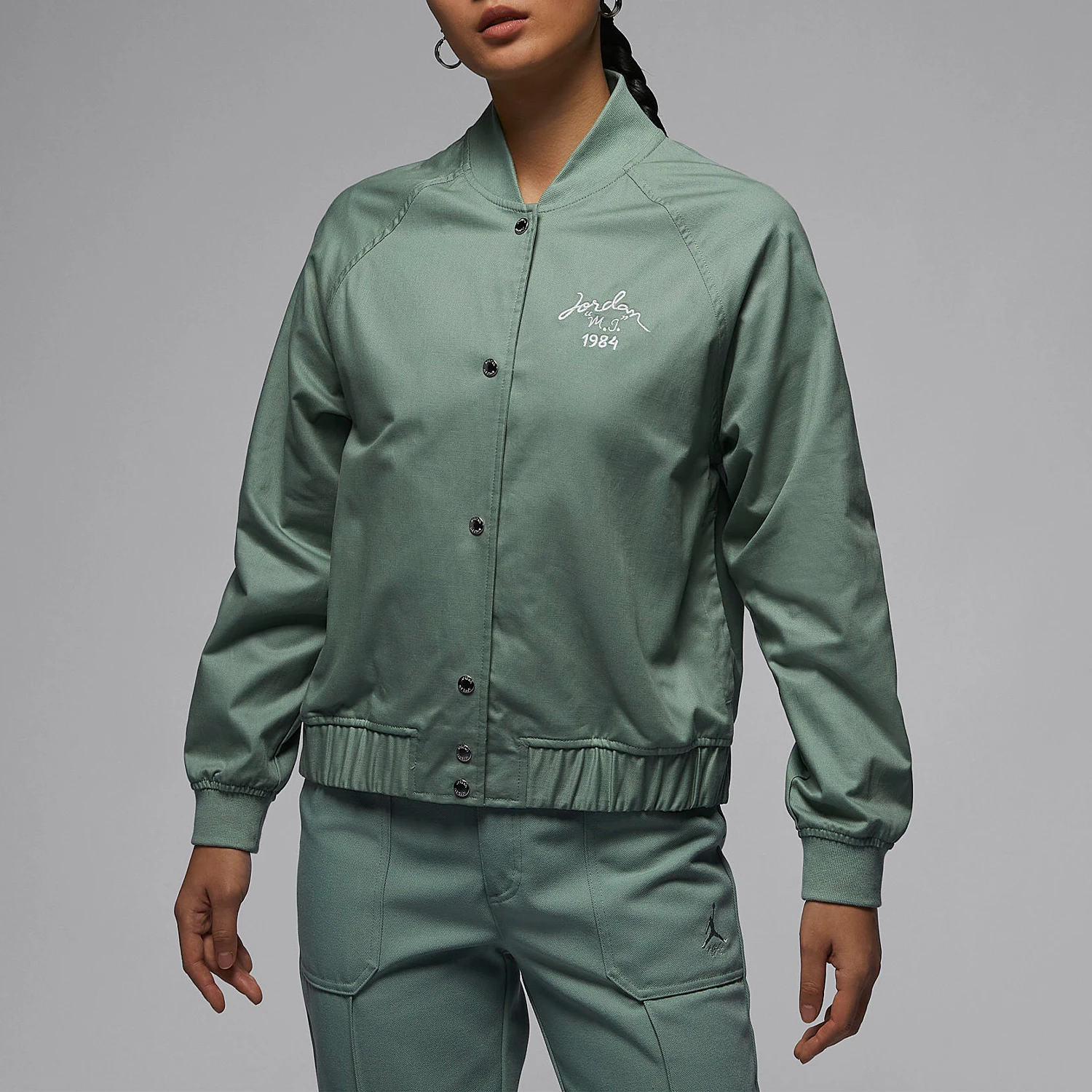 

Nike genuine JORDAN women's sports and leisure single breasted stand up collar jacket FN5787-304