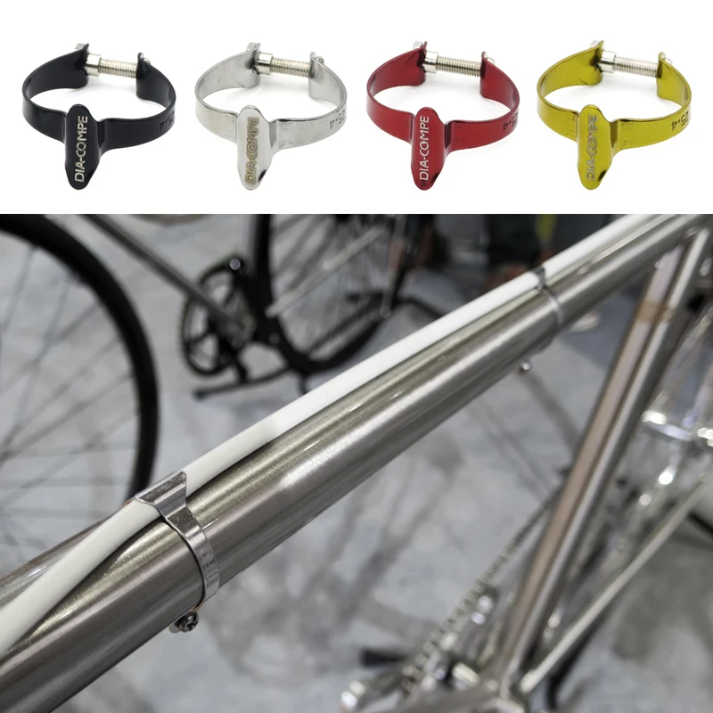 DIA-COMPE-Single Speed Vehicle Steel Pipe, Bicycle Brake Outer Pipe, Fixed Bundle Ring, Fixed Loop Pipe Clamp