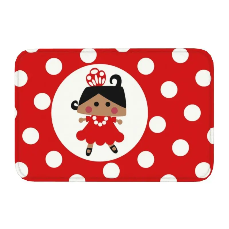 Custom Flamenco Dancer Polka Dot zerbino antiscivolo ingresso cucina bagno tappetini porta spagnolo spagna sala da ballo tappeto tappeto