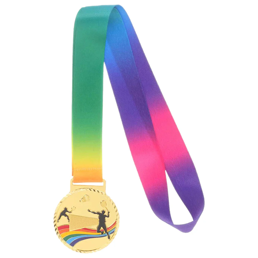 

Цельная нежная спортивная медаль из цинкового сплава, награда на бадминтон, медаль для соревнований, трофей, мемориальный подарок на память, подвесное украшение